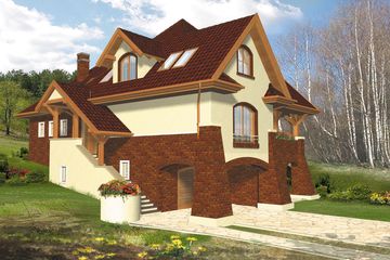  Projekt domu Nieboskłon I (WRH1132) - projekt domu z pełnym piętrem i poddaszem - Zdjęcie 2