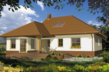  Projekt domu Orfeusz I (WRH1139) - projekt domu parterowego z poddaszem - Zdjęcie 2