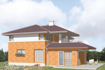  Projekt domu Pomerania (KSA1279) - projekt domu z pełnym piętrem - Zdjęcie 2