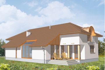  Projekt domu Topaz (KSA1281) - projekt domu parterowego z poddaszem - Zdjęcie 1