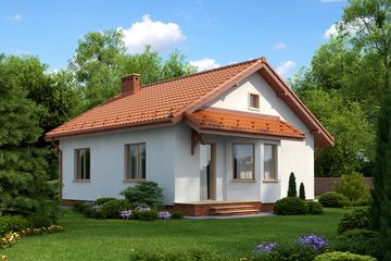  Projekt domu Primaluna (KRH1072) - projekt domu parterowego - Zdjęcie 2