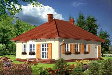  Projekt domu Bellante (KRH1081) - projekt domu parterowego - Zdjęcie 2