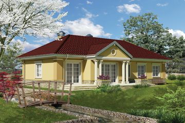  Projekt domu Tetyda - murowana - beton komórkowy (KRD1694) - projekt domu parterowego - Zdjęcie 2