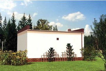  Projekt sklepu Pawilon handlowy 05 - murowana – beton komórkowy (KRD1552) - projekt sklepu parterowego - Zdjęcie 2