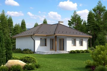  Projekt domu Tomino (KRH1074) - projekt domu parterowego - Zdjęcie 2