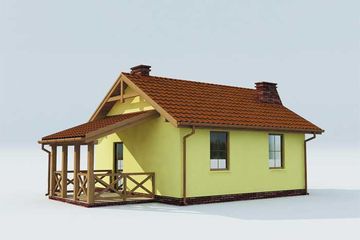  Projekt domu letniskowego Marmaris dom letniskowy (SLN1029) - projekt domu parterowego - Zdjęcie 2