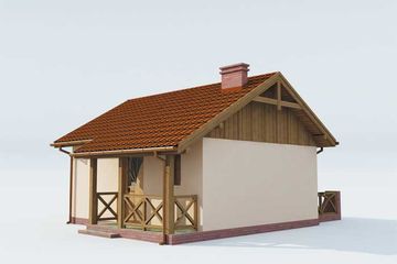  Projekt domu letniskowego Riobamba dom letniskowy (SLN1031) - projekt domu letniskowego parterowego - Zdjęcie 2