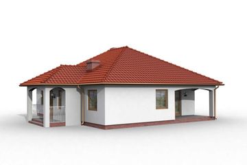  Projekt domu Alabama (SLN1034) - projekt domu parterowego - Zdjęcie 2