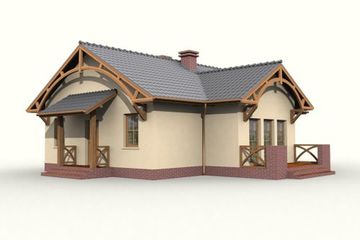  Projekt domu Barletta (SLN1037) - projekt domu parterowego - Zdjęcie 2