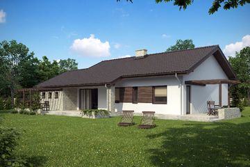 Projekt domu TK2GP1 (WAK1021) - projekt domu parterowego - Zdjęcie 2