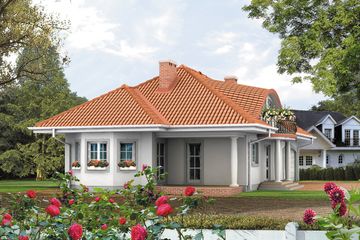  Projekt domu Aria 6 (BSA1199) - projekt domu parterowego z poddaszem - Zdjęcie 2