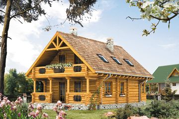  Projekt domu Konwalia 2 bal (BSA1206) - projekt domu parterowego z poddaszem - Zdjęcie 2