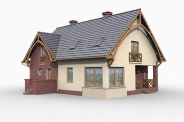  Projekt domu Belize (SLN1038) - projekt domu parterowego z poddaszem - Zdjęcie 2