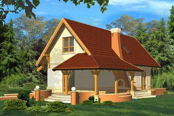  Projekt domu Wega I (WRH1153) - projekt domu parterowego z poddaszem - Zdjęcie 2