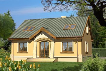  Projekt domu Jaspis bez garażu (WRN1011) - projekt domu parterowego z poddaszem - Zdjęcie 2