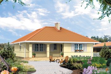  Projekt domu Omega (BSA1211) - projekt domu parterowego - Zdjęcie 2