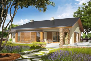  Projekt domu Bob II G1 (WRC1903) - projekt domu parterowego - Zdjęcie 2