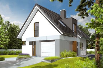  Projekt domu Julek G1 (WRC1904) - projekt domu parterowego z poddaszem - Zdjęcie 2