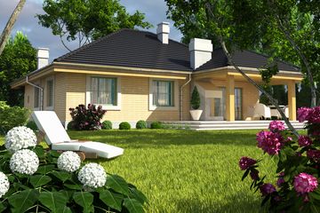  Projekt domu Tomaszek II bez garażu [B] (WRF1006) - projekt domu parterowego - Zdjęcie 2