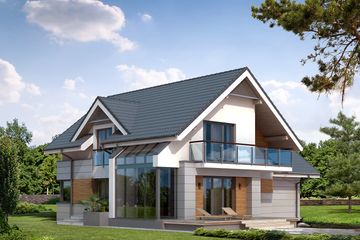  Projekt domu Jaspis (BSA1531) - projekt domu parterowego z poddaszem - Zdjęcie 2