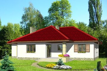  Projekt domu HG-H3 (KRM1012) - projekt domu parterowego - Zdjęcie 2