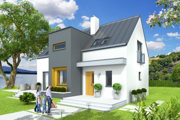  Projekt domu Lenka bez garażu [B] (WRF1419) - projekt domu parterowego z poddaszem - Zdjęcie 1