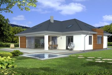  Projekt domu Alaska A (WRD1702) - projekt domu parterowego - Zdjęcie 1