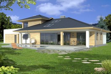  Projekt domu Arizona B 2-garaże (WRD1703) - projekt domu parterowego z poddaszem - Zdjęcie 1