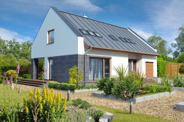  Projekt domu Kyoto DCP245 (WOB1110) - projekt domu parterowego z poddaszem - Zdjęcie 1