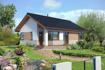  Projekt domu Lucca III LMB71b (WRB1473) - projekt domu parterowego - Zdjęcie 1