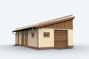  Projekt garażu G149 (SLN1246) - projekt garażu parterowego - Zdjęcie 1