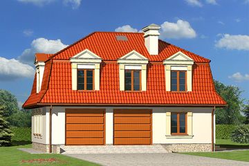  Projekt garażu G44 (KRJ1831) - projekt garażu parterowego - Zdjęcie 1