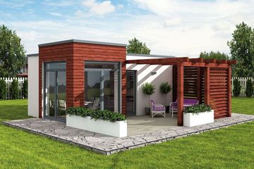  Projekt domu letniskowego Palmas dom letniskowy (SLN2179) - projekt domu letniskowego parterowego - Zdjęcie 1