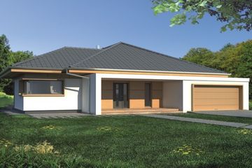  Projekt domu Dobra Myśl paliwo stałe wersja A (WRD1773) - projekt domu parterowego - Zdjęcie 1