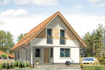  Projekt domu Lupus (BSA1395) - projekt domu parterowego z poddaszem - Zdjęcie 1