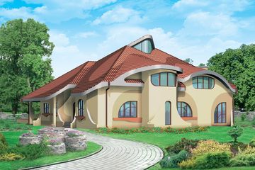  Projekt domu Alvaro (WAL1010) - projekt domu parterowego z poddaszem - Zdjęcie 1