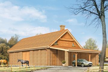  Projekt budynku gospodarczego Zmierzch (BSA1400) - projekt budynku parterowego - Zdjęcie 1