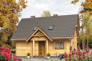  Projekt domu Maciejka dr-S (BSA1401) - projekt domu parterowego z poddaszem - Zdjęcie 1