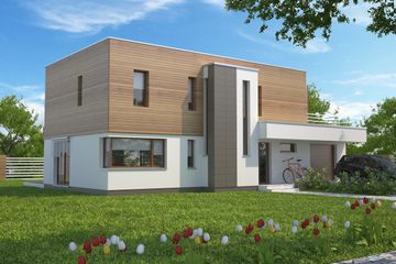  Projekt domu Santos II DCP308a (WOB1539) - projekt domu z pełnym piętrem - Zdjęcie 1