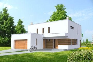  Projekt domu Tarent Pasywny 5 LDP05 (WOB1546) - projekt domu z pełnym piętrem - Zdjęcie 1