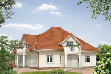  Projekt domu Lawa (BSA1413) - projekt domu parterowego z poddaszem - Zdjęcie 1