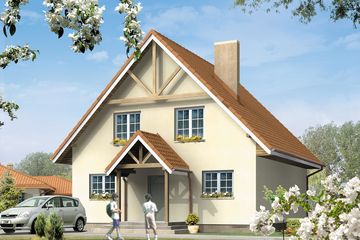  Projekt domu Kalina (BSA1416) - projekt domu parterowego z poddaszem - Zdjęcie 1