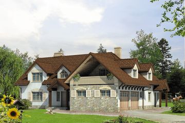  Projekt domu Kasztan (BSA1418) - projekt domu parterowego z poddaszem - Zdjęcie 1