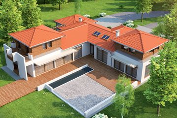  Projekt domu Dionizy G2 (mały) (WRC1724) - projekt domu parterowego z poddaszem - Zdjęcie 1