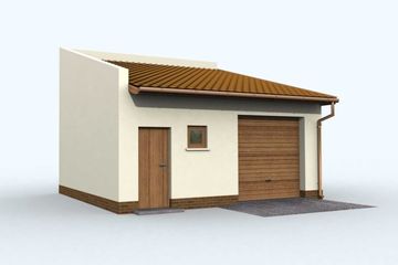  Projekt garażu G75 (SLN1168) - projekt garażu parterowego - Zdjęcie 1