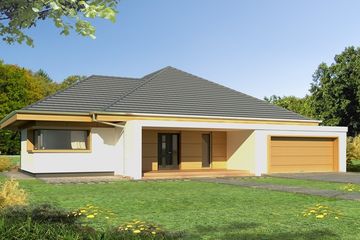  Projekt domu Dobra Myśl B2G (WRD1800) - projekt domu parterowego - Zdjęcie 2