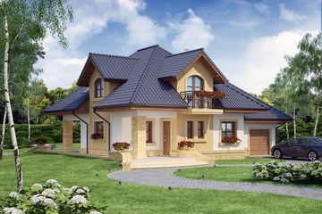  Projekt domu Solon (WRW1125) - projekt domu parterowego z poddaszem - Zdjęcie 1