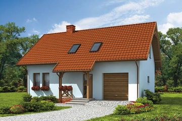  Projekt domu Trypolis (SLN1331) - projekt domu parterowego z poddaszem - Zdjęcie 1