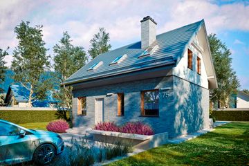  Projekt domu Ewa (PRA1131) - projekt domu parterowego z poddaszem - Zdjęcie 3