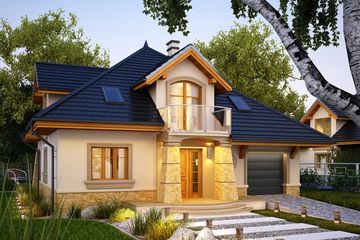  Projekt domu Rosa (WRN1186) - projekt domu parterowego z poddaszem - Zdjęcie 4